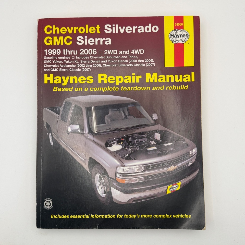 Haynes 24066 Chevy Silverado GMC Sierra 1999-2006 Repair Manual 2WD 4WD